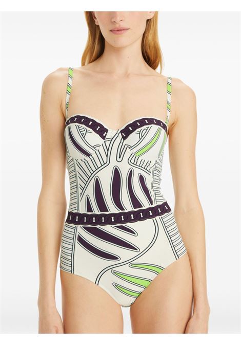 Multicolored zebra-print underwire-cup one-piece swimsuit tory burch - women TORY BURCH | 158923253